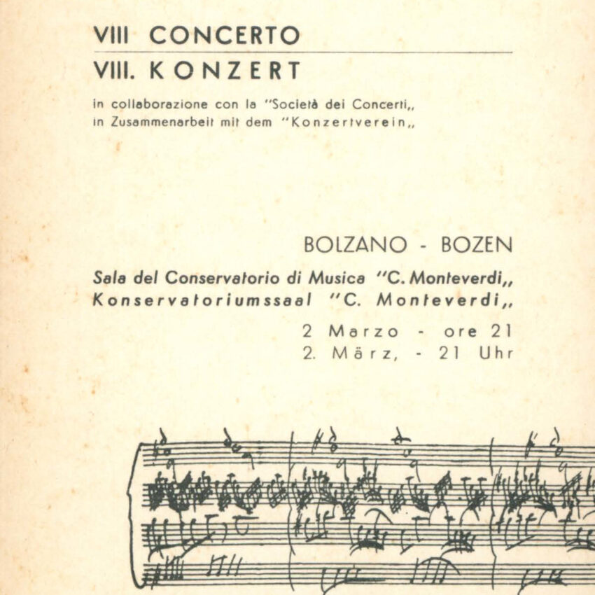 Concerto, Orchestra Haydn, Programma di sala, Meran, Merano