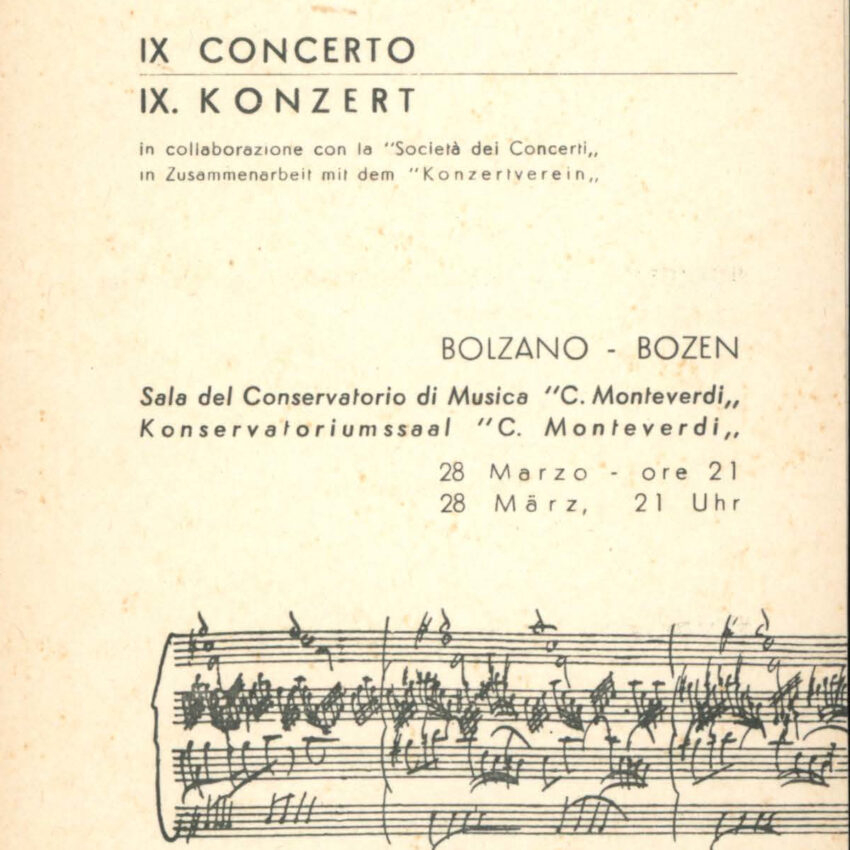 Concerto, Orchestra Haydn, Programma di sala, Bolzano, Bozen