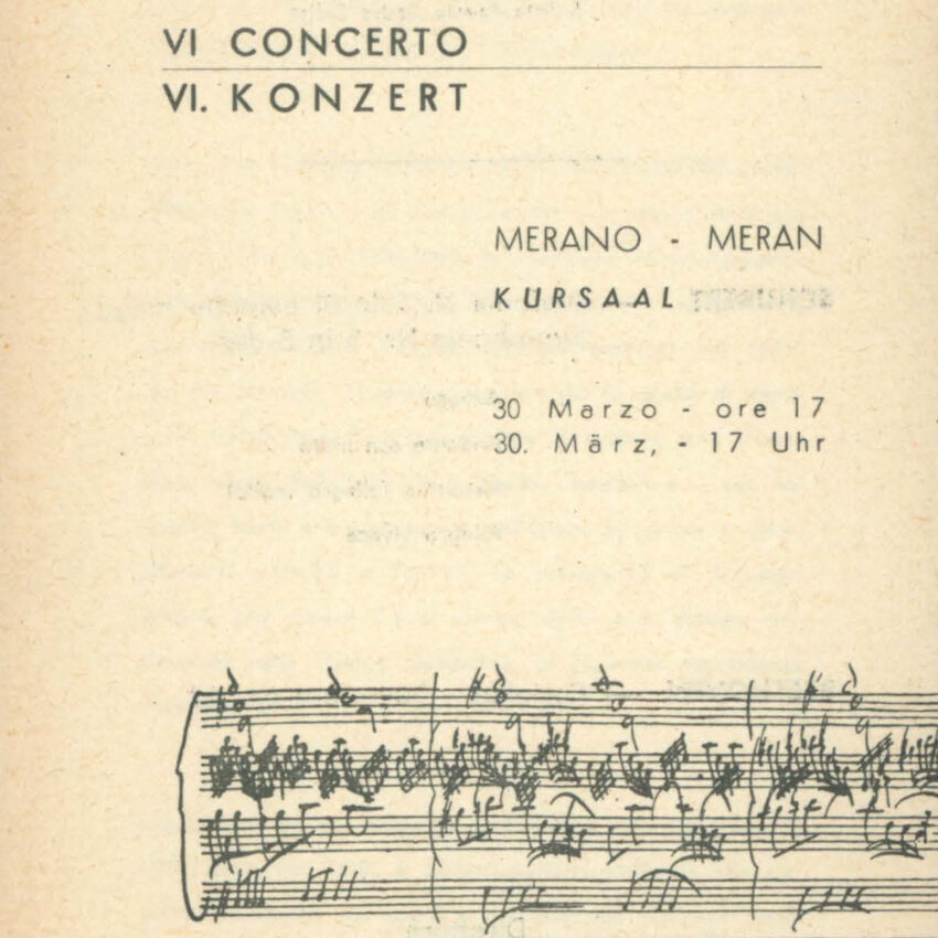 Concerto, Orchestra Haydn, Programma di sala, Merano, Meran