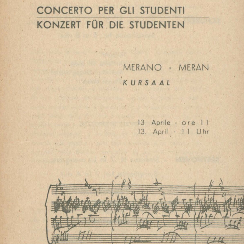Concerto, Orchestra Haydn, Programma di sala, Merano, Meran
