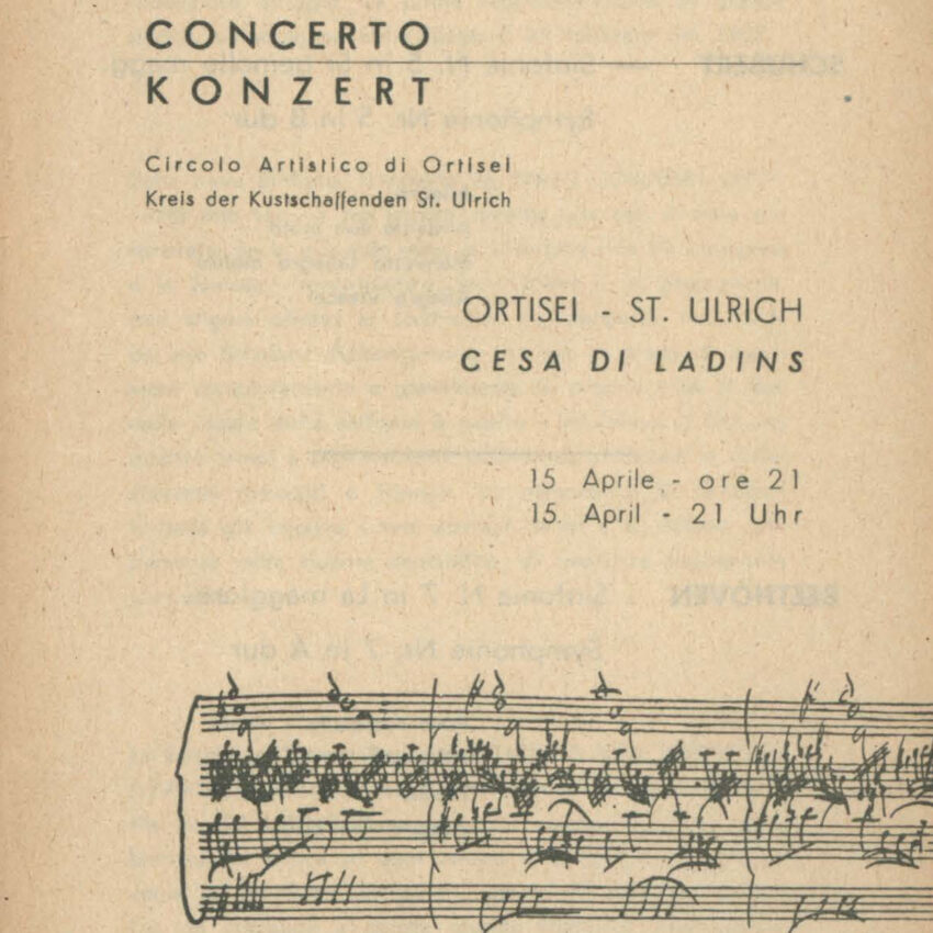 Concerto, Orchestra Haydn, Programma di sala, Ortisei, St. Ulrich
