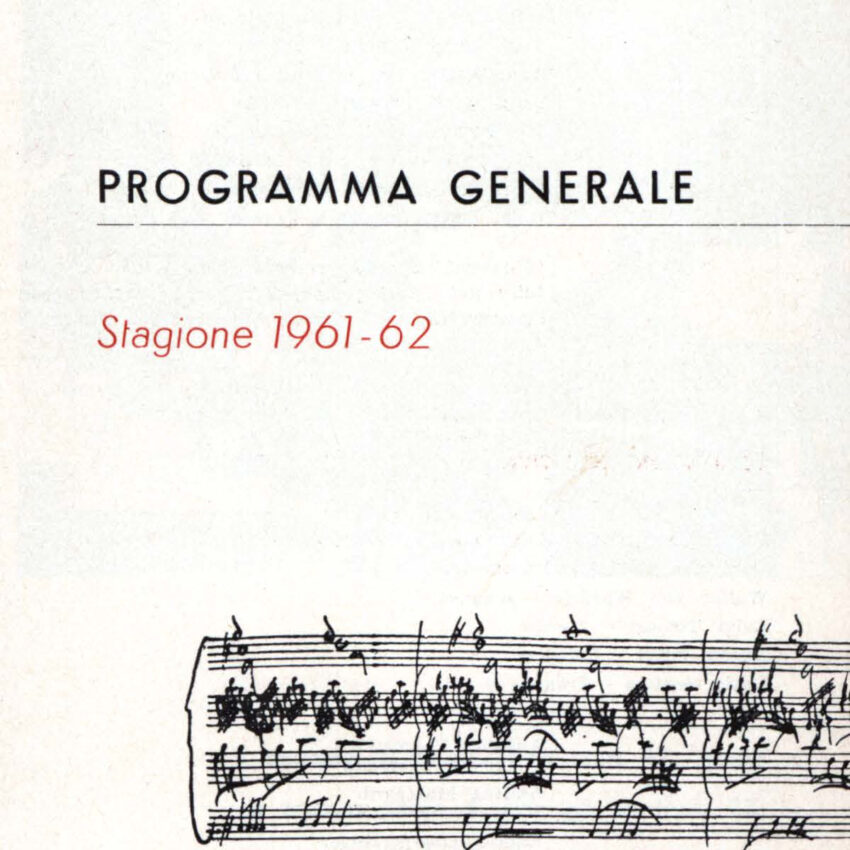 Programma generale, Orchestra Haydn, 1961-1962