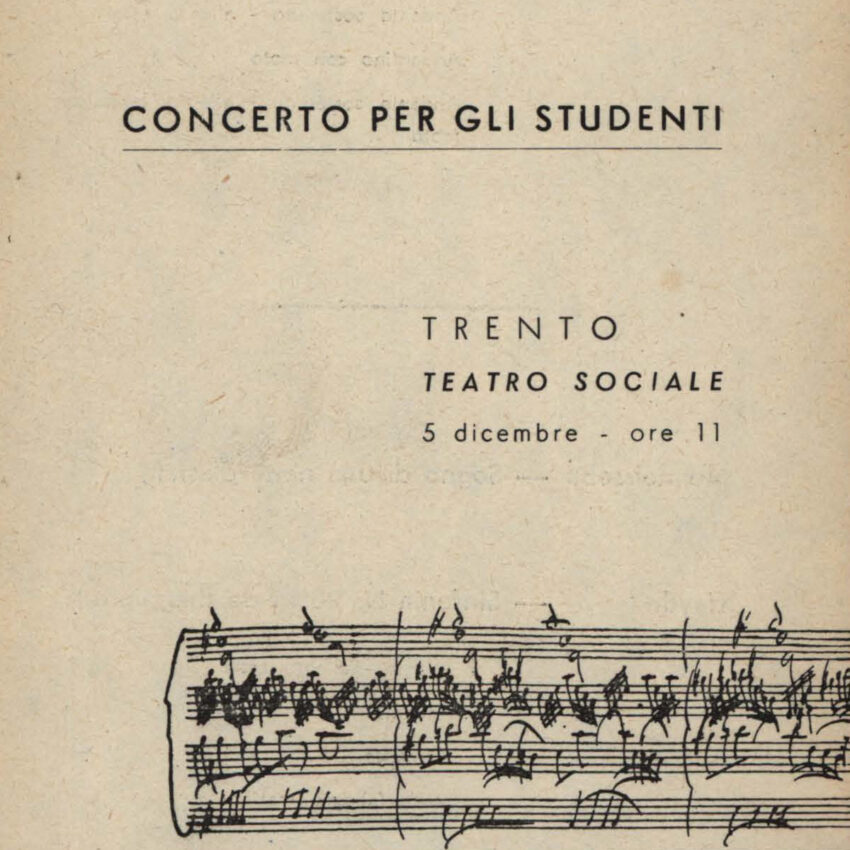 Programma di sala, Orchestra Haydn, Trento, Trient, 1961-1962