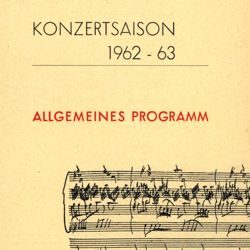 Allgemeines programm, 1962-1963