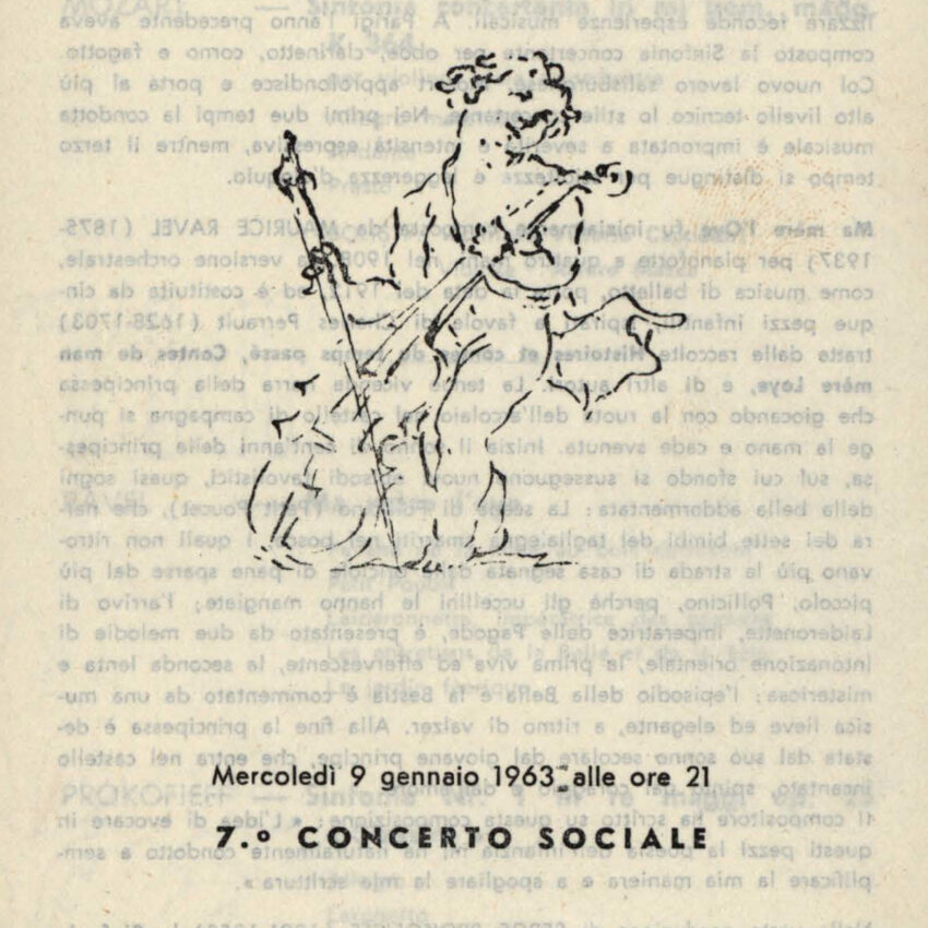 Concerto, Orchestra Haydn, Programma di sala, Trento, Trient, 1962-1963