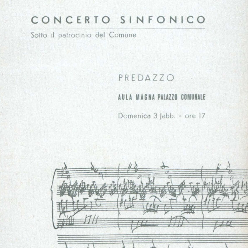 Concerto, Orchestra Haydn, Programma di sala, Predazzo