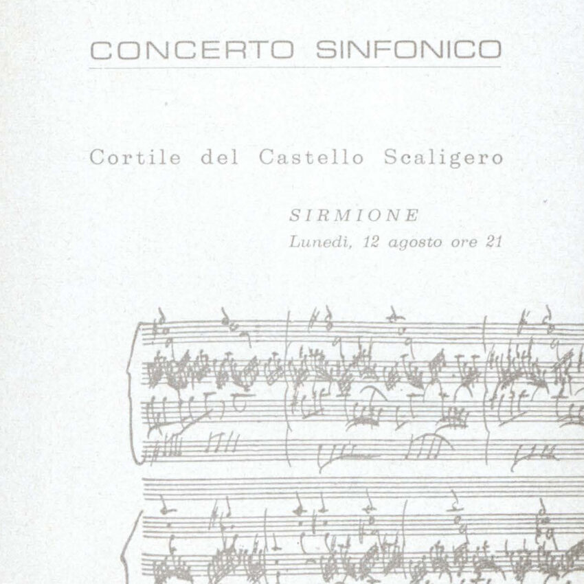 Concerto, Orchestra Haydn, Programma di sala, Sirmione, 1962-1963