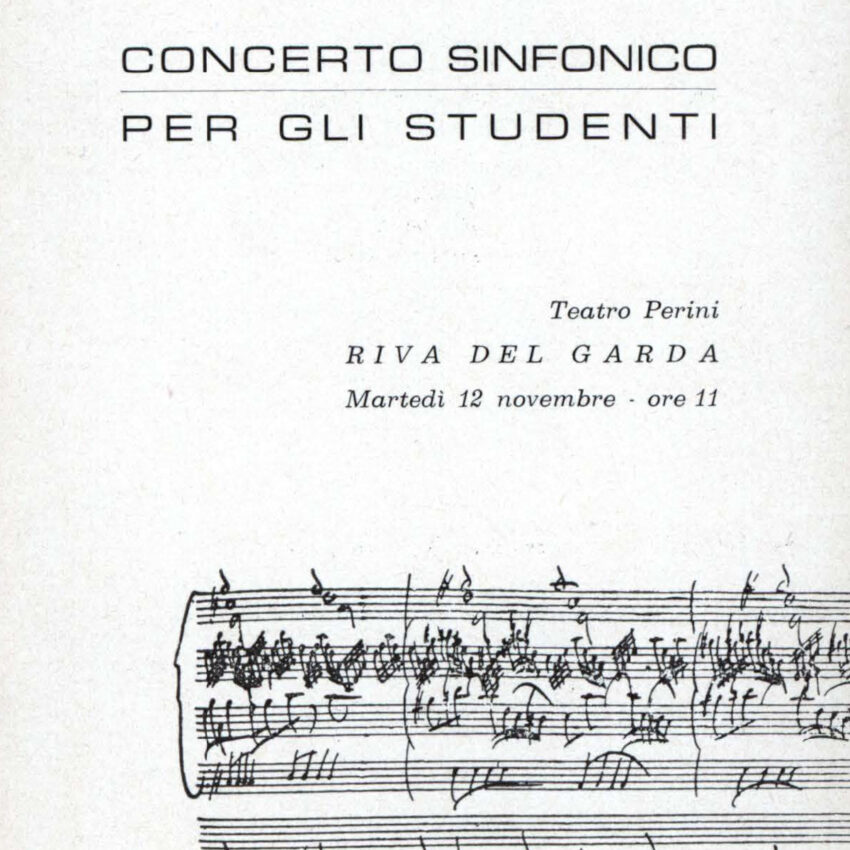 Concerto, Programma di sala, Orchestra Haydn, Riva del Garda, 1963-1964