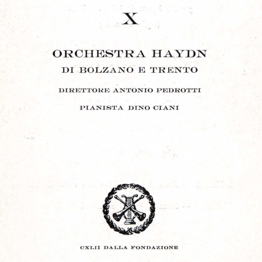 Concerto, Programma di sala, Orchestra Haydn, Roma, 1963-1964