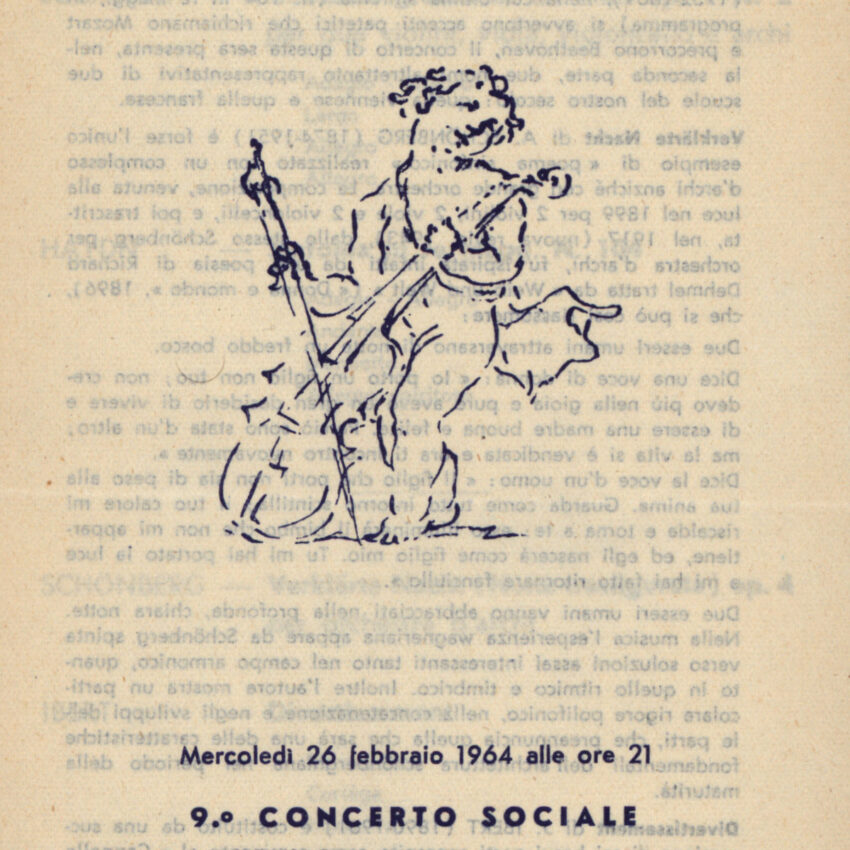 Concerto, Programma di sala, Orchestra Haydn, Trento, Trient, 1963-1964