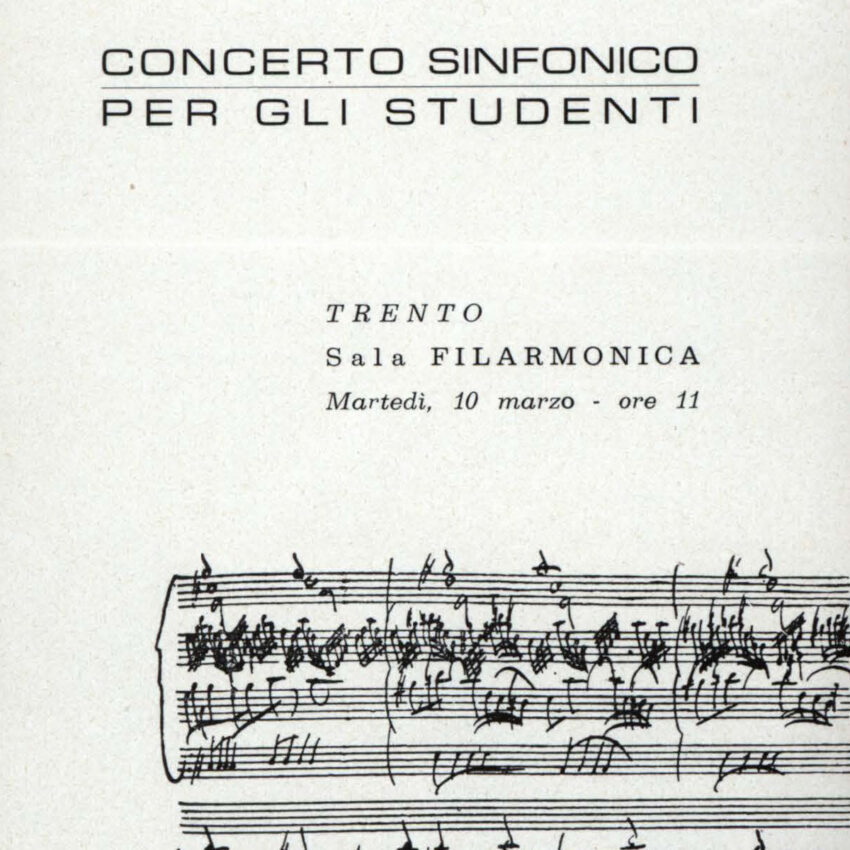 Concerto, Programma di sala, Orchestra Haydn, Trento, Trient, 1963-1964