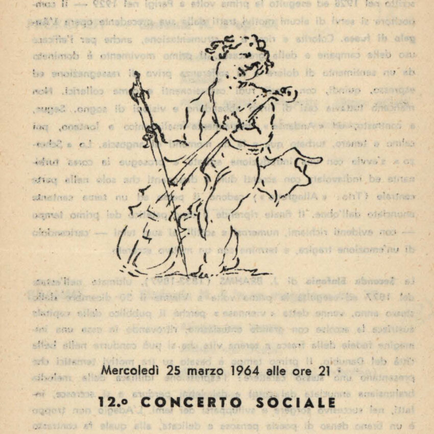 Concerto, Programma di sala, Orchestra Haydn, Trento, Trient, 1963-1964