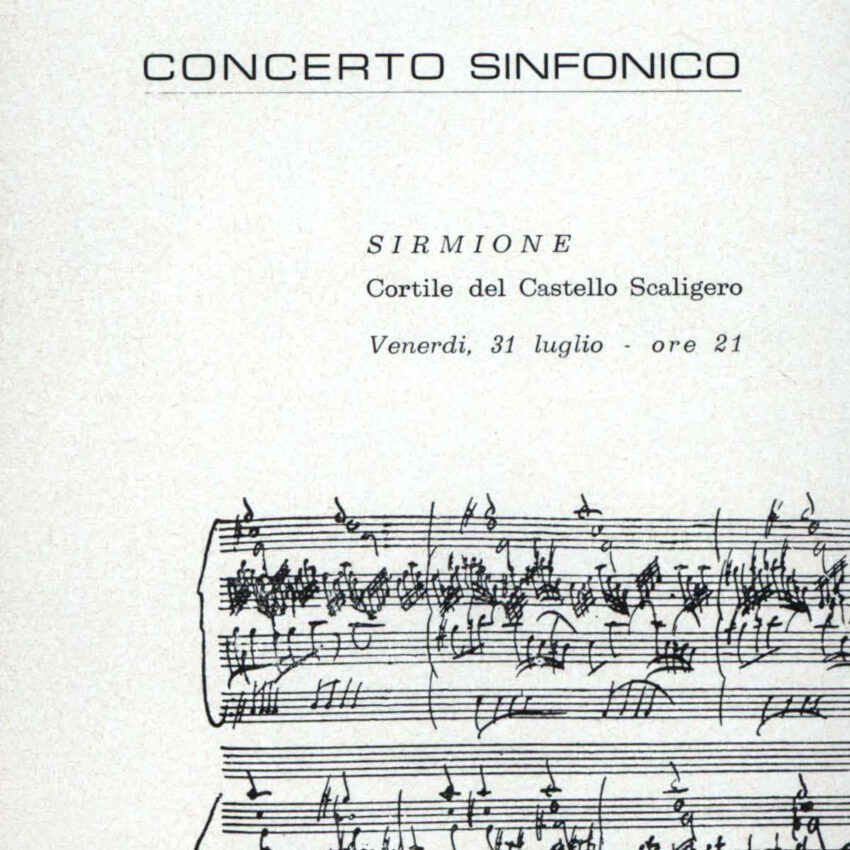 Concerto, Programma di sala, Orchestra Haydn, Sirmione, 1963-1964