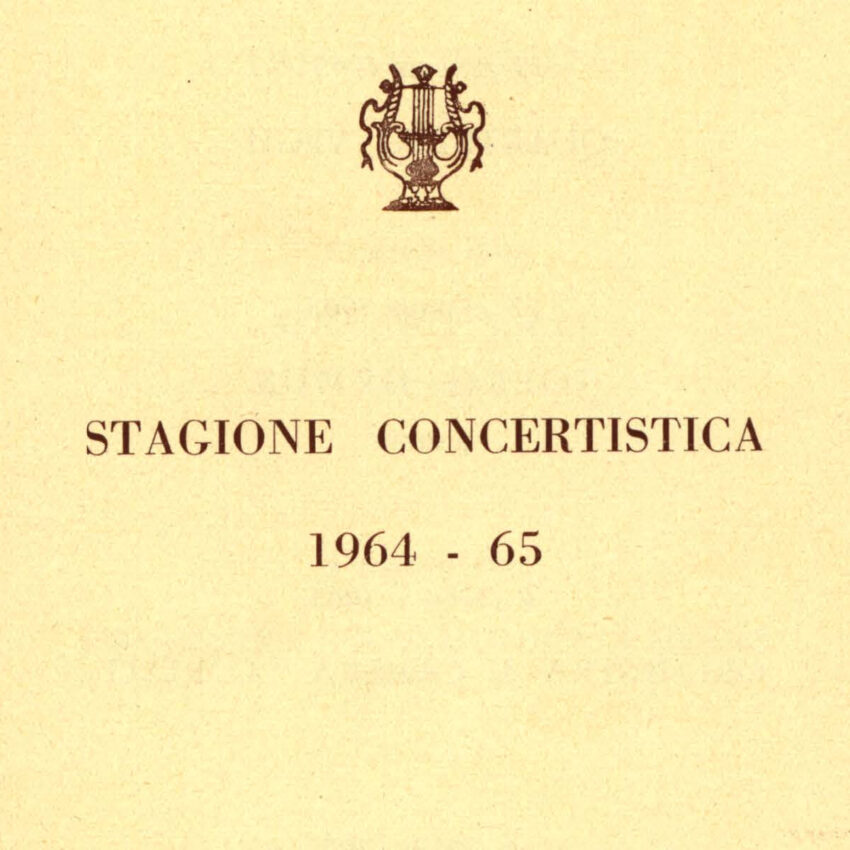 Stagione concertistica, 1964-1965