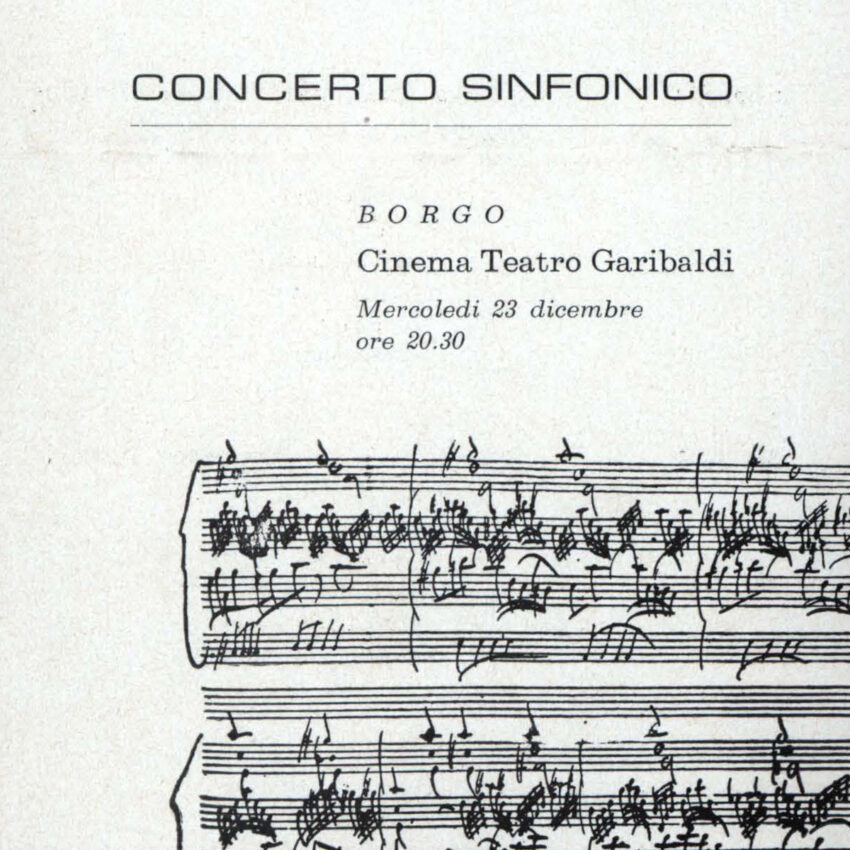 Concerto, Programma di sala, Orchestra Haydn, Borgo Valsugana, 1964-1965