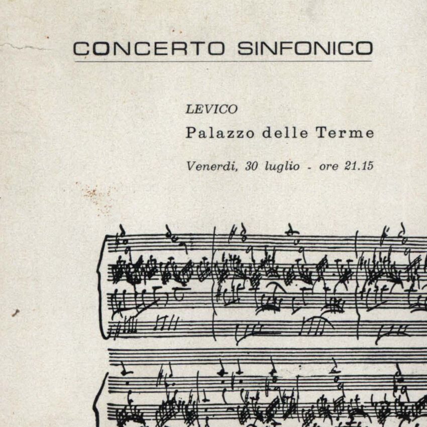 Concerto, Programma di sala, Orchestra Haydn, Levico, 1964-1965