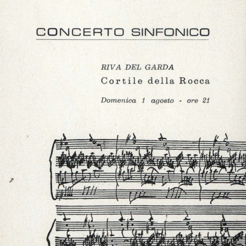 Concerto, Programma di sala, Orchestra Haydn, Riva del Garda, 1964-1965