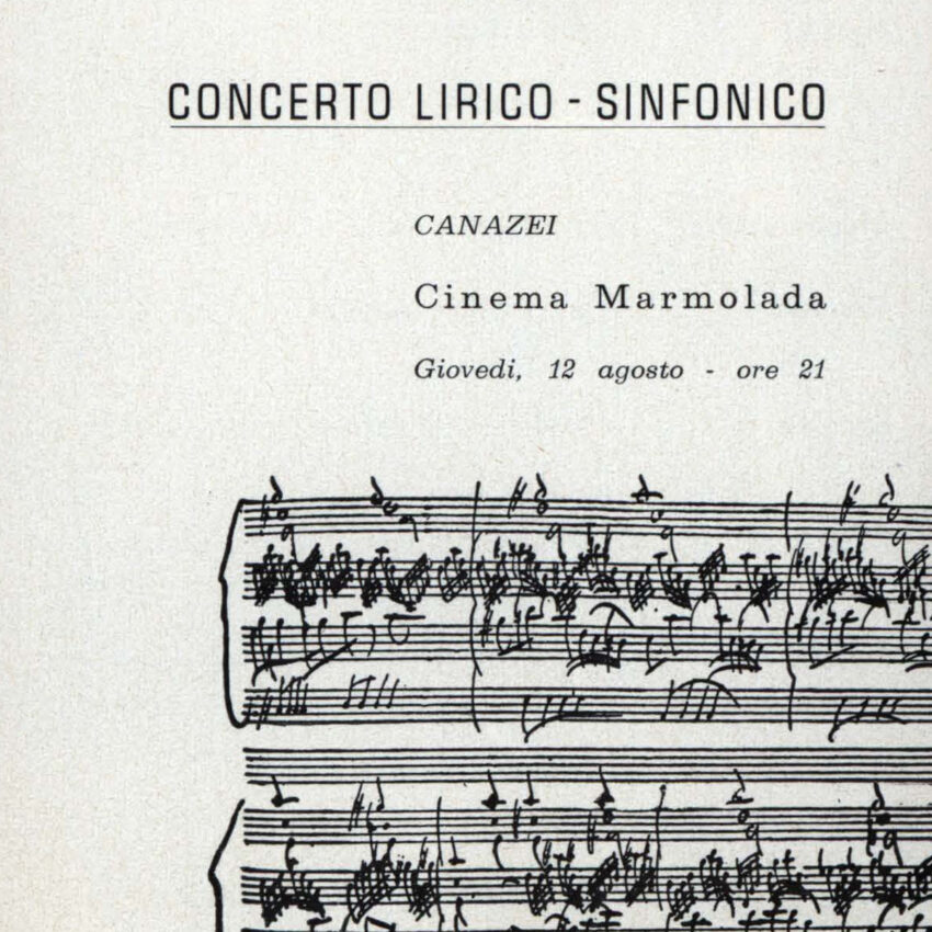 Concerto, Programma di sala, Orchestra Haydn, Canazei, 1964-1965