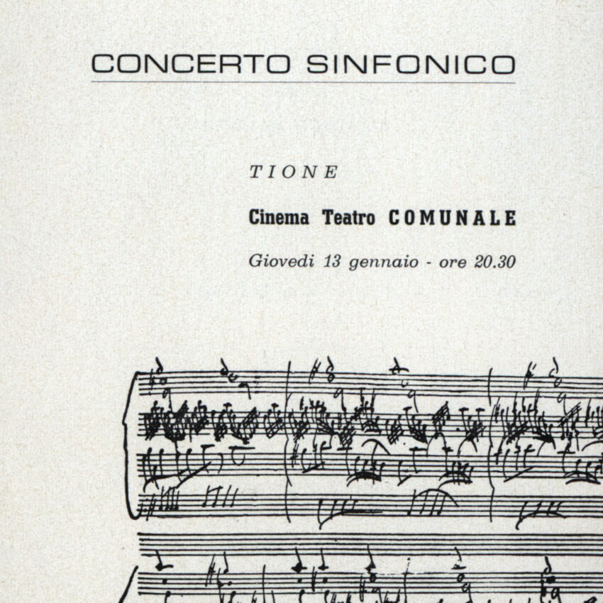Concerto, Programma di sala, Orchestra Haydn, 1965-1966, Tione
