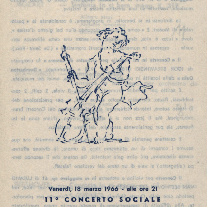 Concerto, Programma di sala, Orchestra Haydn, 1965-1966, Trento, Trient