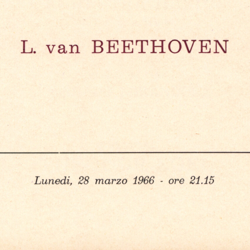 Concerto, Programma di sala, Orchestra Haydn, 1965-1966, Modena