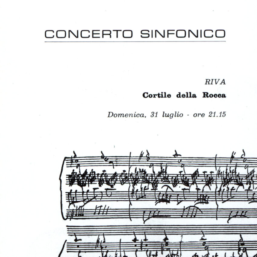 Concerto, Programma di sala, Orchestra Haydn, 1965-1966, Riva del Garda