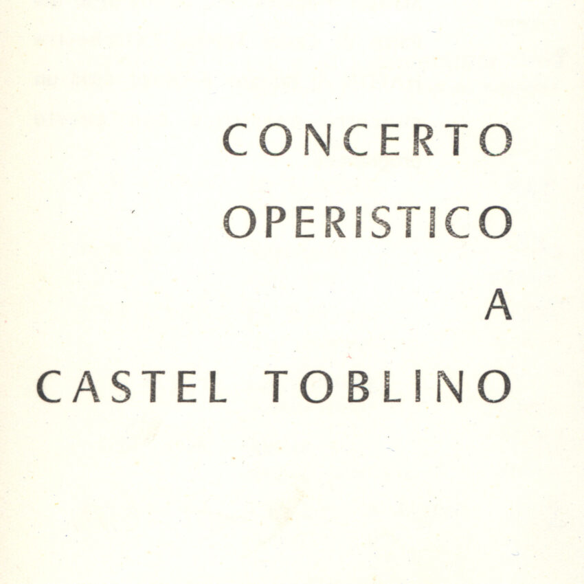 Concerto, Programma di sala, Orchestra Haydn, 1965-1966, Sarche