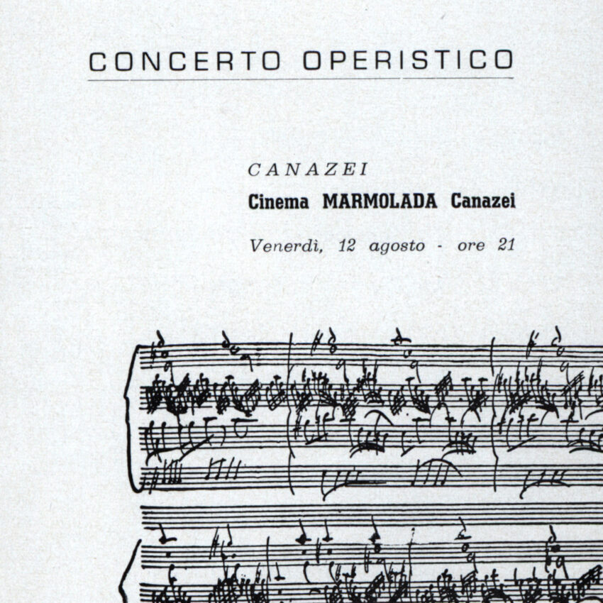 Concerto, Programma di sala, Orchestra Haydn, 1965-1966, Canazei