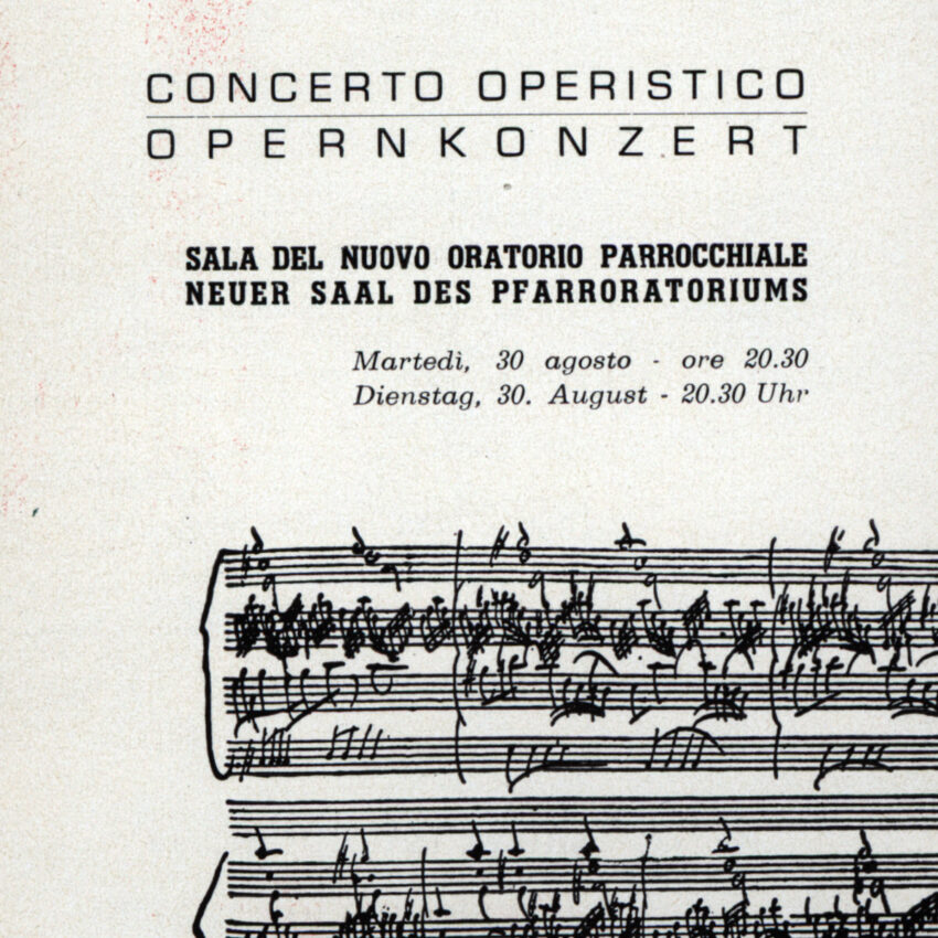 Concerto, Programma di sala, Orchestra Haydn, 1965-1966, Funes