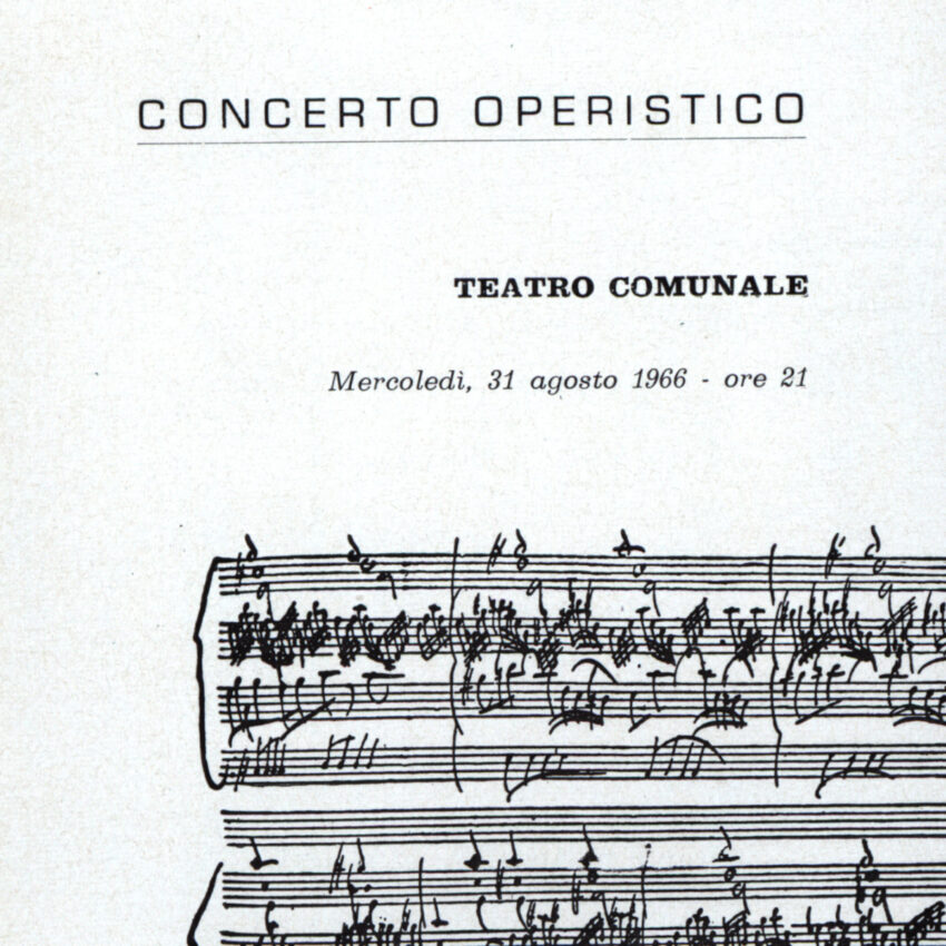 Concerto, Programma di sala, Orchestra Haydn, 1965-1966, Cavalese