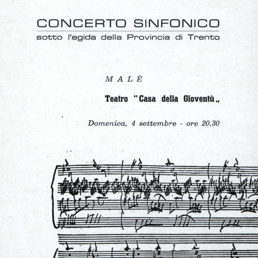 Concerto, Programma di sala, Orchestra Haydn, 1965-1966, Malè