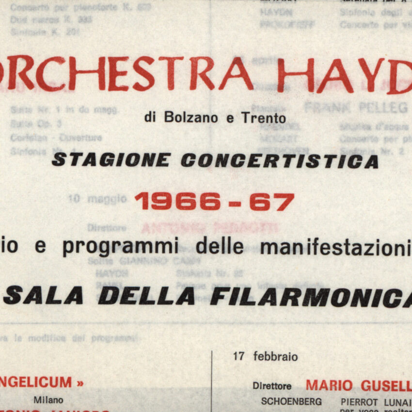 Programma della stagione, 1966-1967