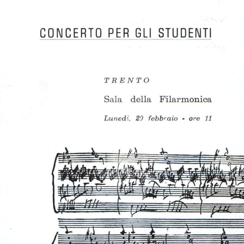 Concerto, Programma di sala, Orchestra Haydn, 1966-1967, Trento, Trient