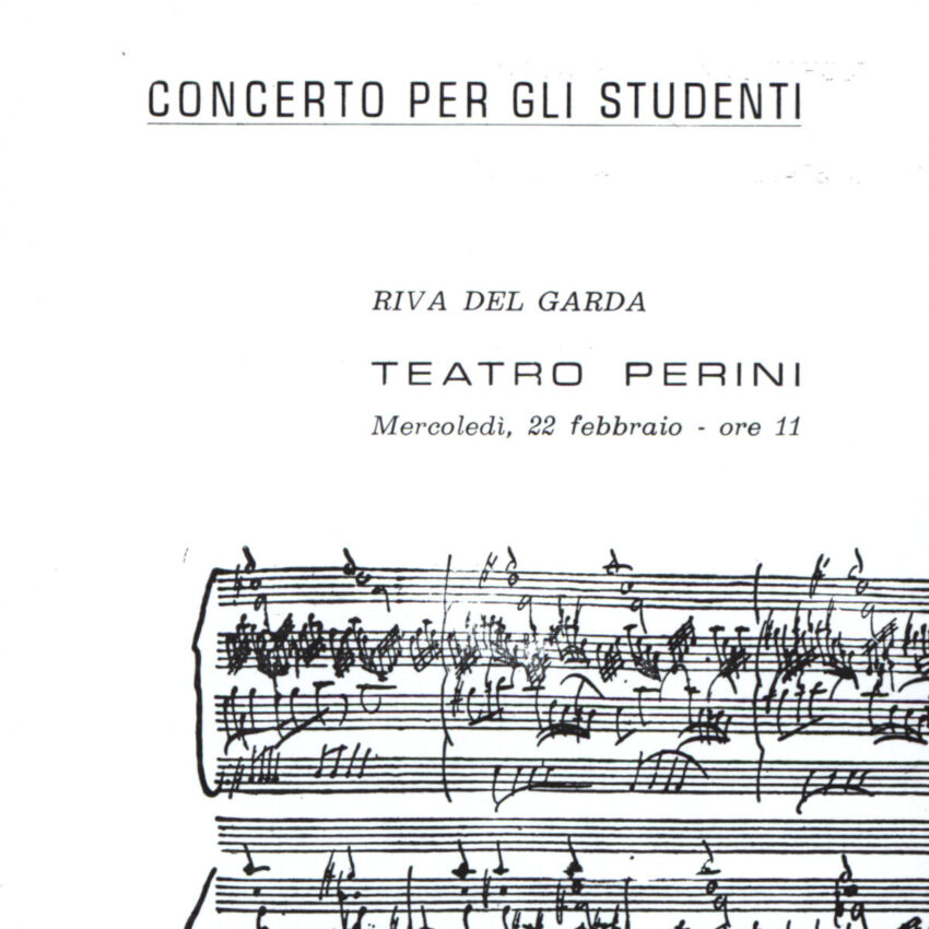 Concerto, Programma di sala, Orchestra Haydn, 1966-1967, Riva del Garda