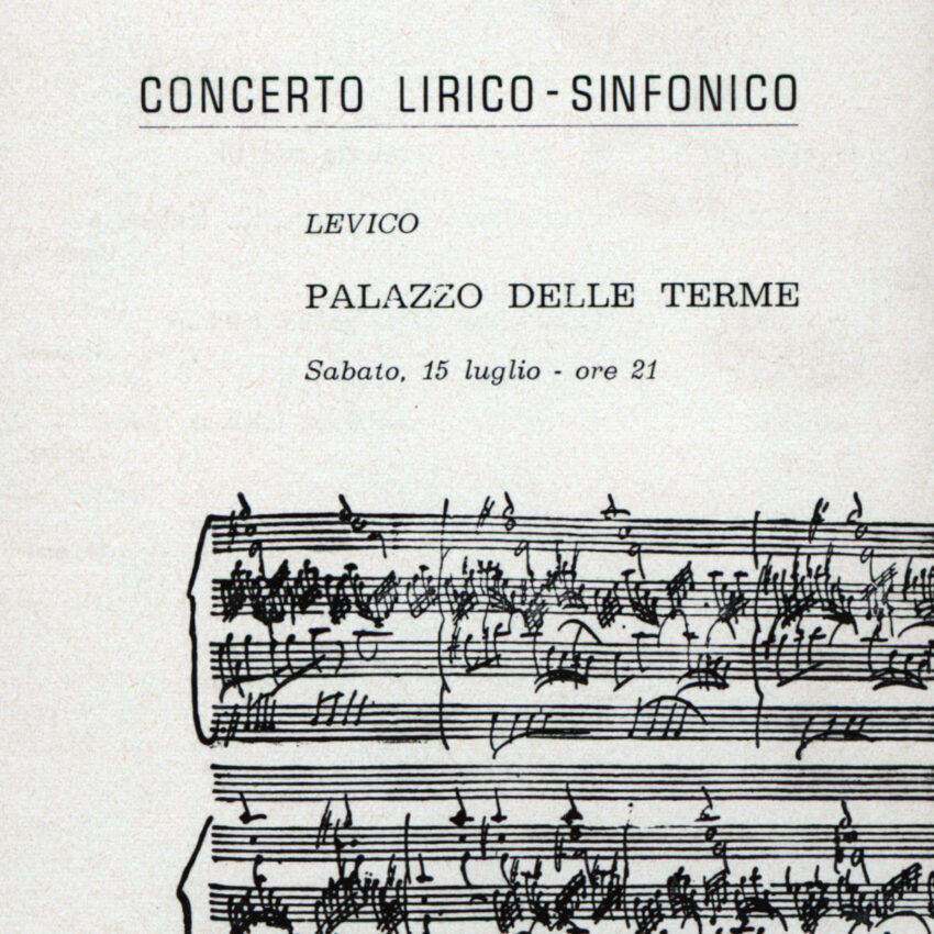 Concerto, Programma di sala, Orchestra Haydn, 1966-1967, Levico Terme