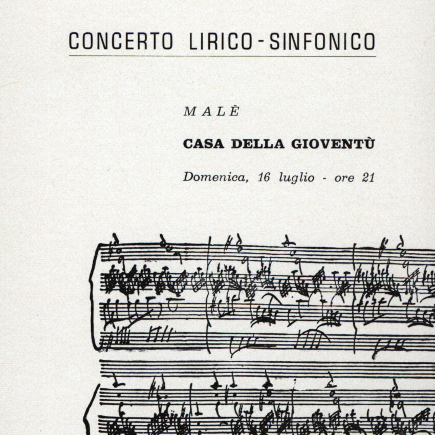 Concerto, Programma di sala, Orchestra Haydn, 1966-1967, Malè