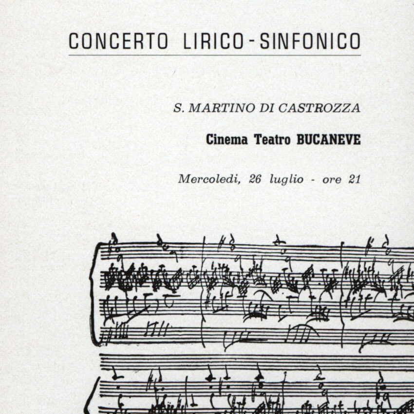 Concerto, Programma di sala, Orchestra Haydn, 1966-1967, Castrozza