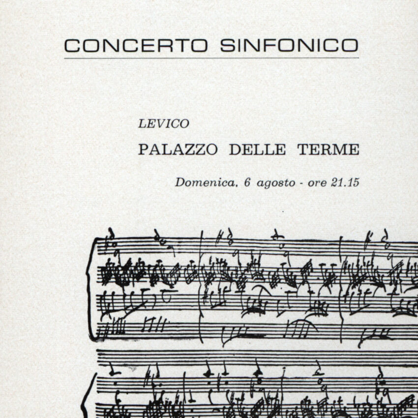 Concerto, Programma di sala, Orchestra Haydn, 1966-1967, Levico Terme
