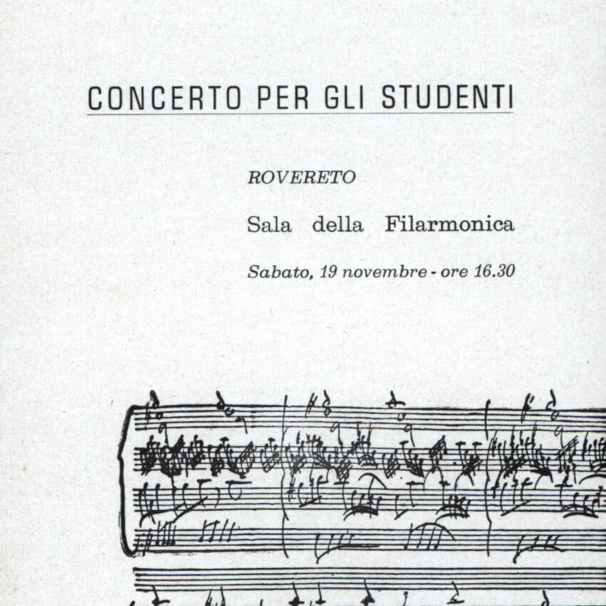 Concerto, Programma di sala, Orchestra Haydn, 1966-1967, Rovereto