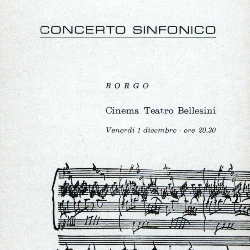 Concerto, Programma di sala, Orchestra Haydn, 1967-1968, Borgo Valsugana