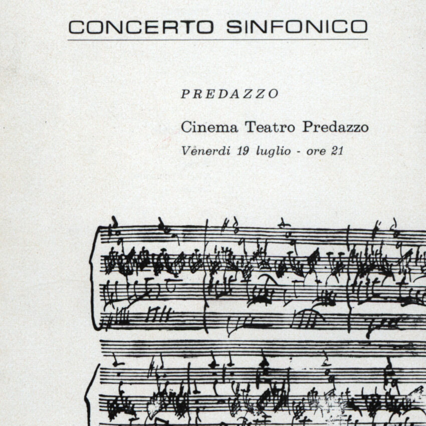 Concerto, Programma di sala, Orchestra Haydn, 1967-1968, Predazzo