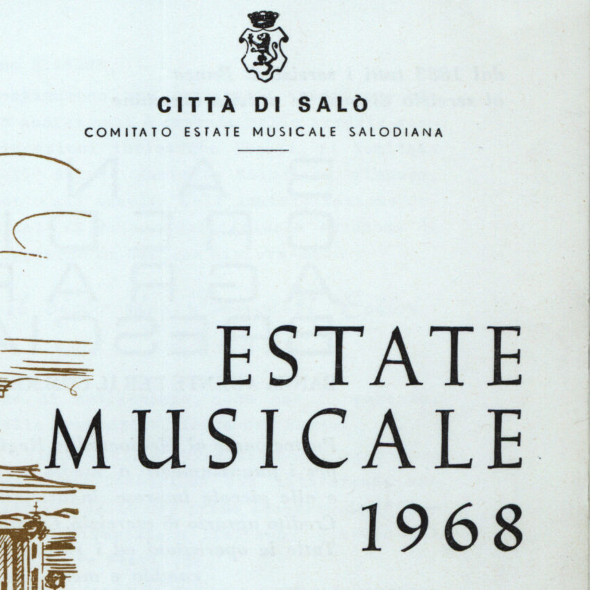 Estate musicale, Salò. 1967-1968