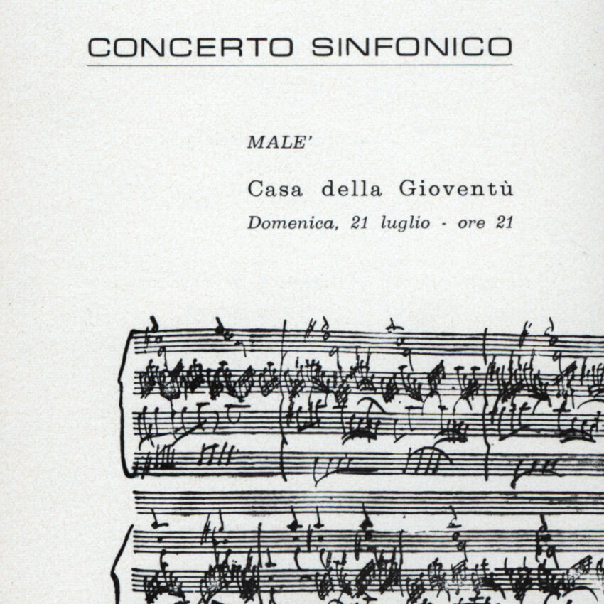 Concerto, Programma di sala, Orchestra Haydn, 1967-1968, Malè