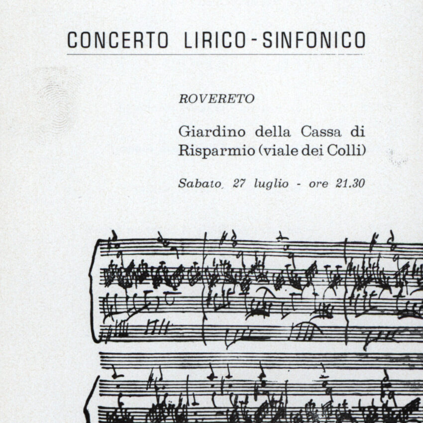 Concerto, Programma di sala, Orchestra Haydn, 1967-1968, Rovereto