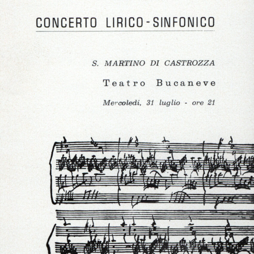 Concerto, Programma di sala, Orchestra Haydn, 1967-1968, Castrozza