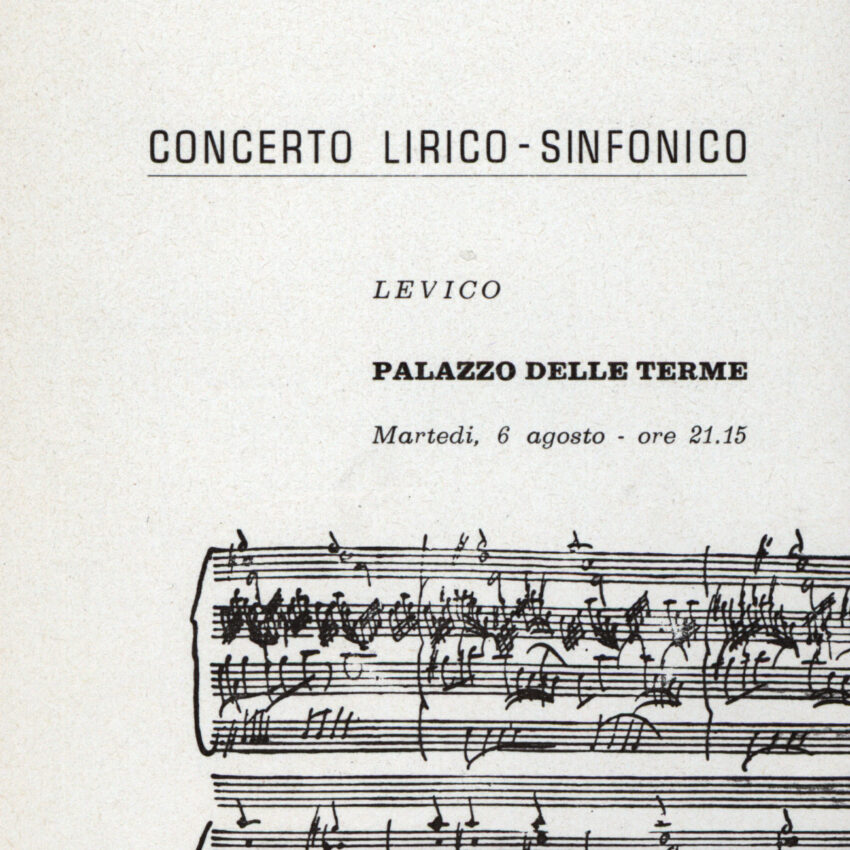 Concerto, Programma di sala, Orchestra Haydn, 1967-1968, Levico Terme