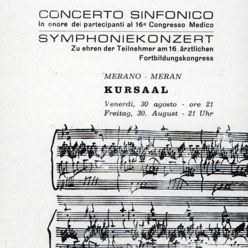 Concerto, Programma di sala, Orchestra Haydn, 1967-1968, Merano, Meran