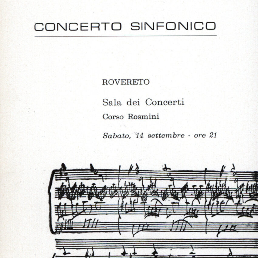 Concerto, Programma di sala, Orchestra Haydn, 1967-1968, Rovereto